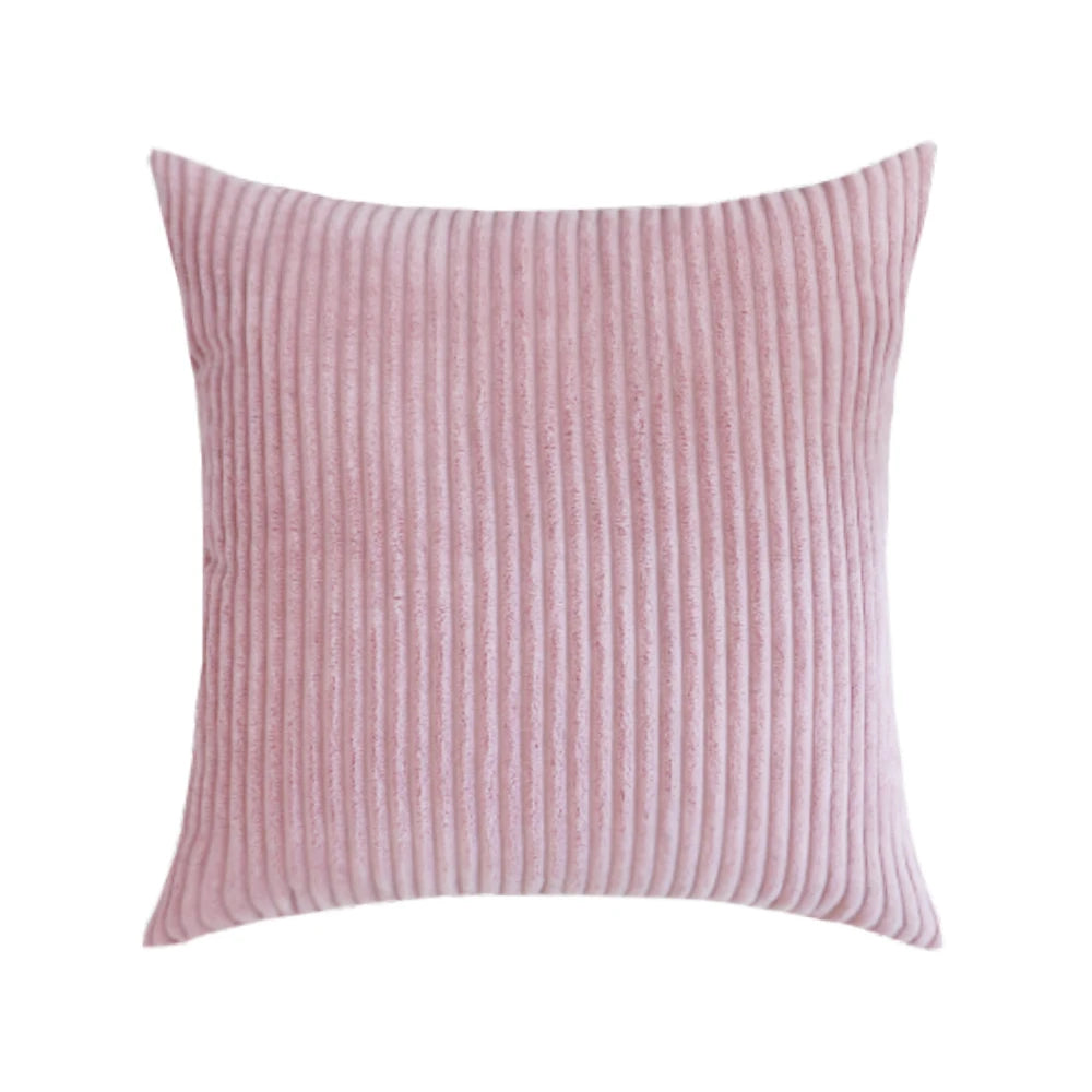 Striped Corduroy Fabric Solid Color Cushion Cover 45/50/60CM Sofa Bed Decoration Classic Simple Pillowcase NPCJC-C