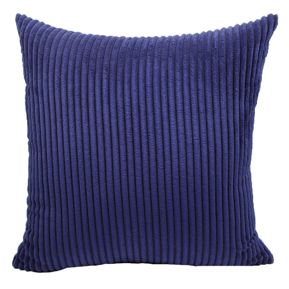 Striped Corduroy Fabric Solid Color Cushion Cover 45/50/60CM Sofa Bed Decoration Classic Simple Pillowcase NPCJC-C