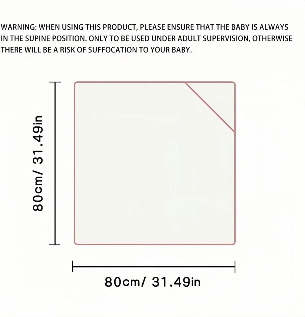 Baby Hooded Towel 31x31 in - Organic Cotton Bath Set, Quick Dry & Absorbent with Animal Design (Baby Shower Gift, 1-Piece Set)