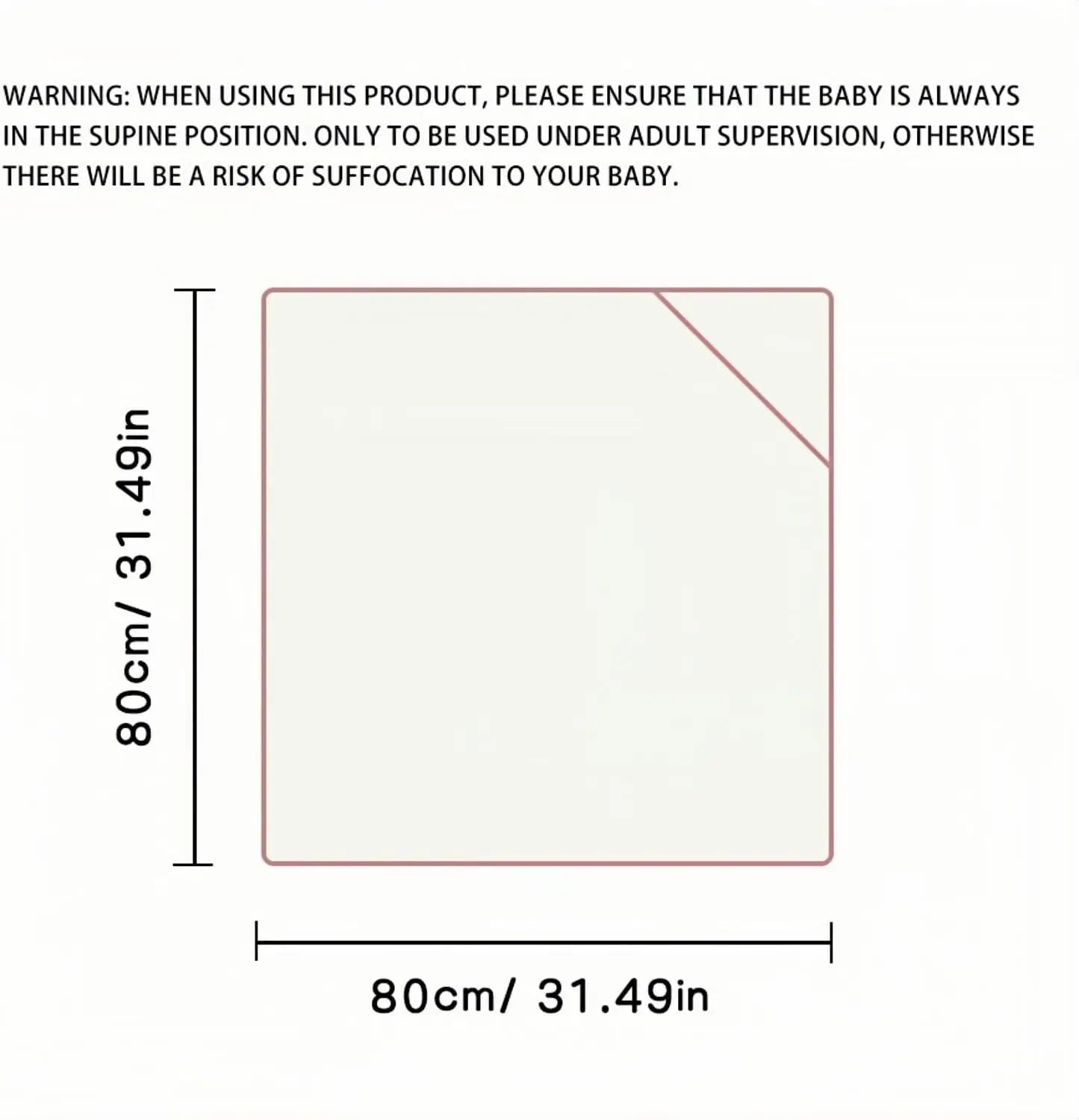 Baby Hooded Towel 31x31 in - Organic Cotton Bath Set, Quick Dry & Absorbent with Animal Design (Baby Shower Gift, 1-Piece Set)