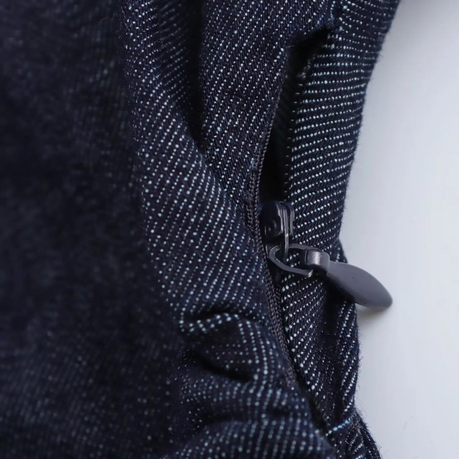 Zip Detail Denim Dress