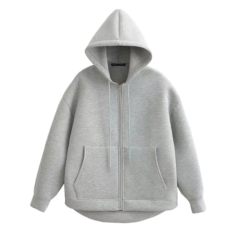 Oversized Street Zip Hoodie