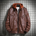 Rider Hooded Leather Jacket