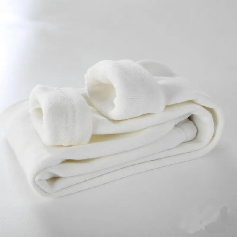 Sweet Girls Pants Kids Boys Thick Warm Trousers Winter Children Casual Solid Color Warm Pants Girls Leggings Gray Pink Wine