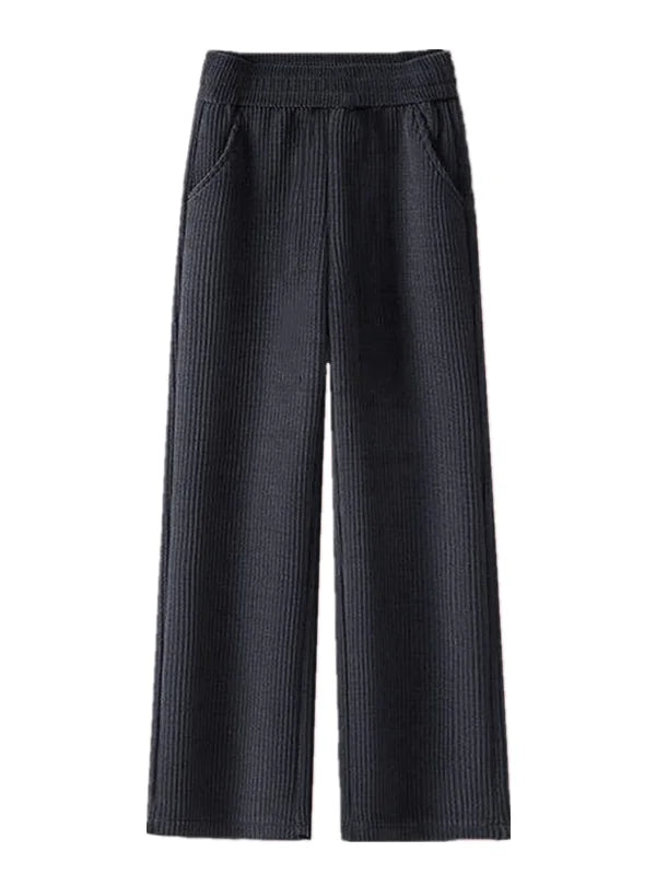 Corduroy Wide-Leg Winter Trousers
