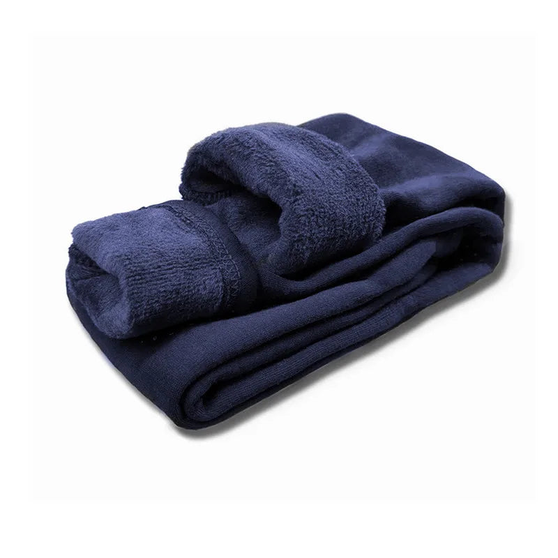 Sweet Girls Pants Kids Boys Thick Warm Trousers Winter Children Casual Solid Color Warm Pants Girls Leggings Gray Pink Wine