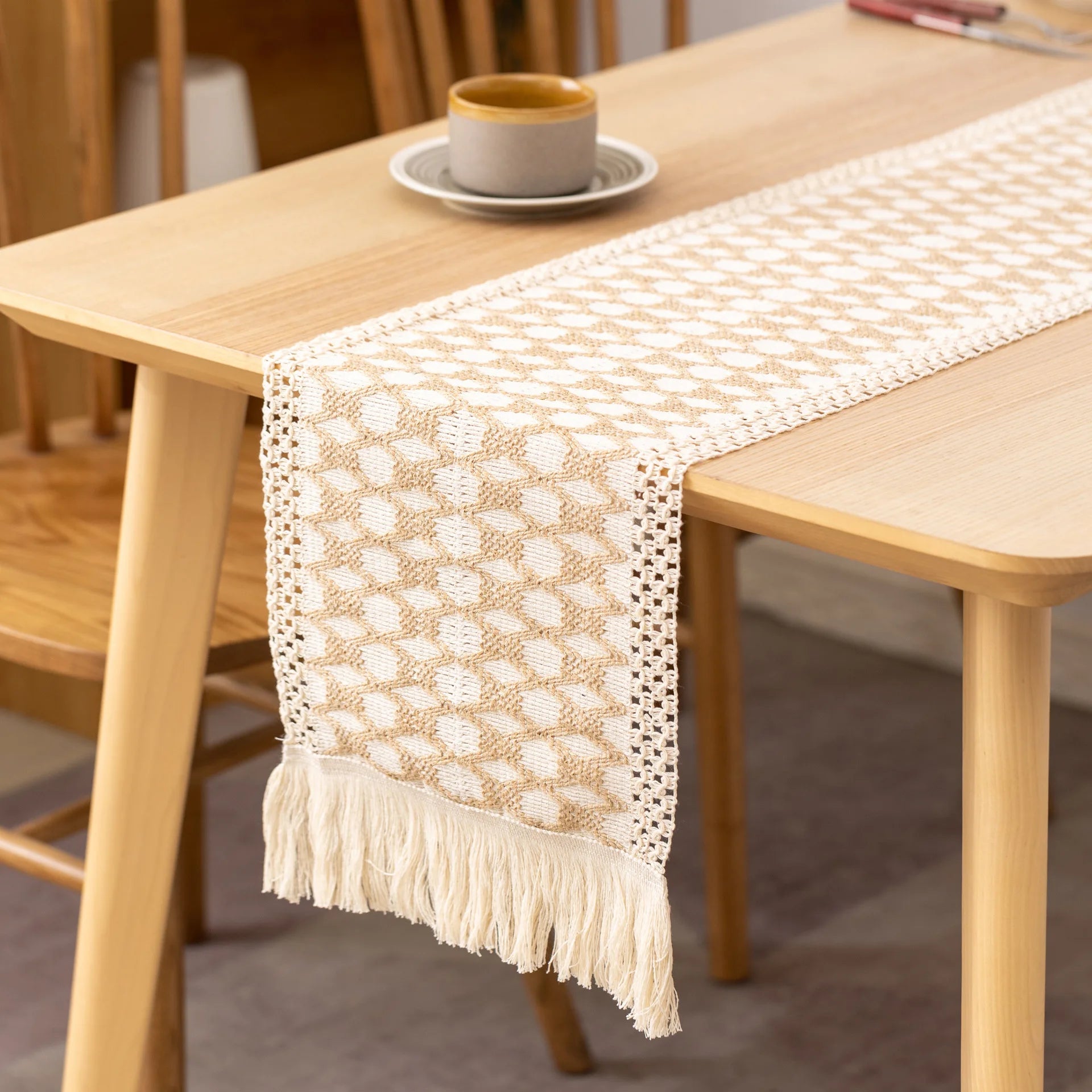 Cotton And Linen Table Runner For Wedding Decoration Festivals Easter Decoration 2025 Mariage chemin de table