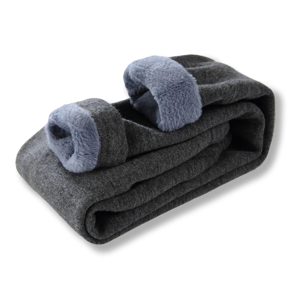 Sweet Girls Pants Kids Boys Thick Warm Trousers Winter Children Casual Solid Color Warm Pants Girls Leggings Gray Pink Wine