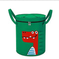 Cartoon Animal Storage Baskets Large Capacity Foldable Toy Organizer Bin with Lid for Kids Room Home Nursery Organization