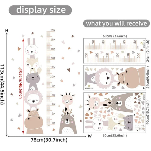 Animal Growth Chart Wall Ruler