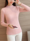 Ruffle Neck Soft Knit Jumper