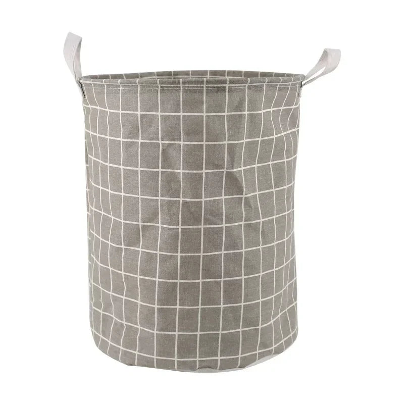 Large Capacity Foldable Laundry Hamper  Home Clothes Toys Storage Basket Laundry Basket Cotton Linen Waterproof Organizer Bucket