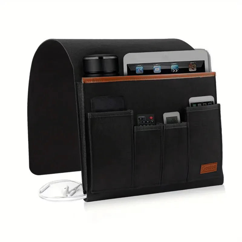 Felt Bedside Storage Bag Bed Desk Hanging Bag Sofa TV Remote Control Hanging Case Couch Storage Organizer Bed Holder Pockets